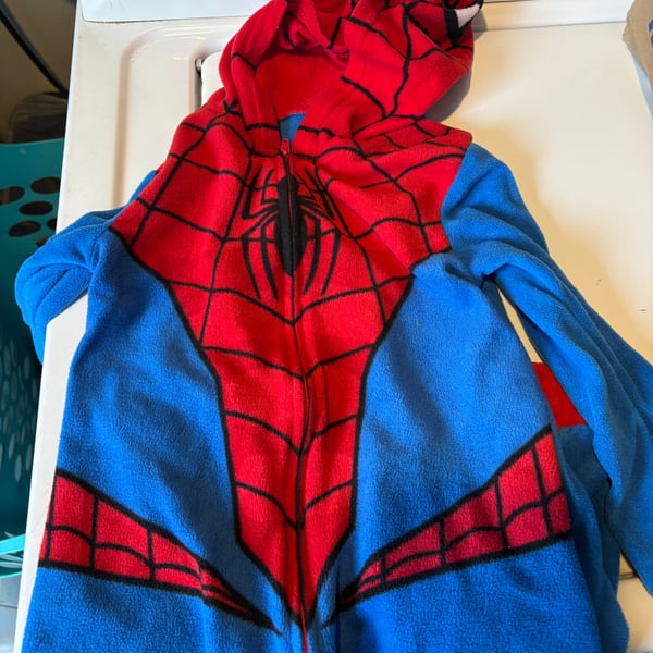 Marvel Spider-Man Hooded Union Suit Pajamas