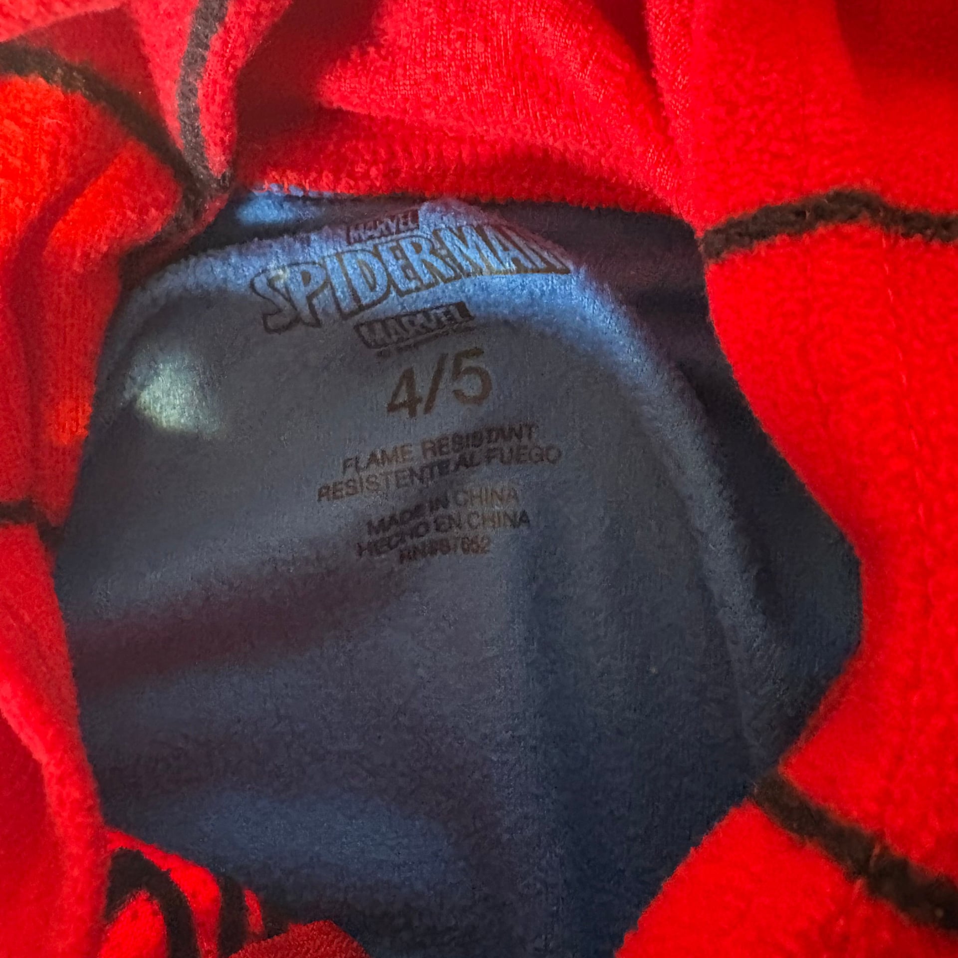 Marvel Spider-Man Hooded Union Suit Pajamas 2