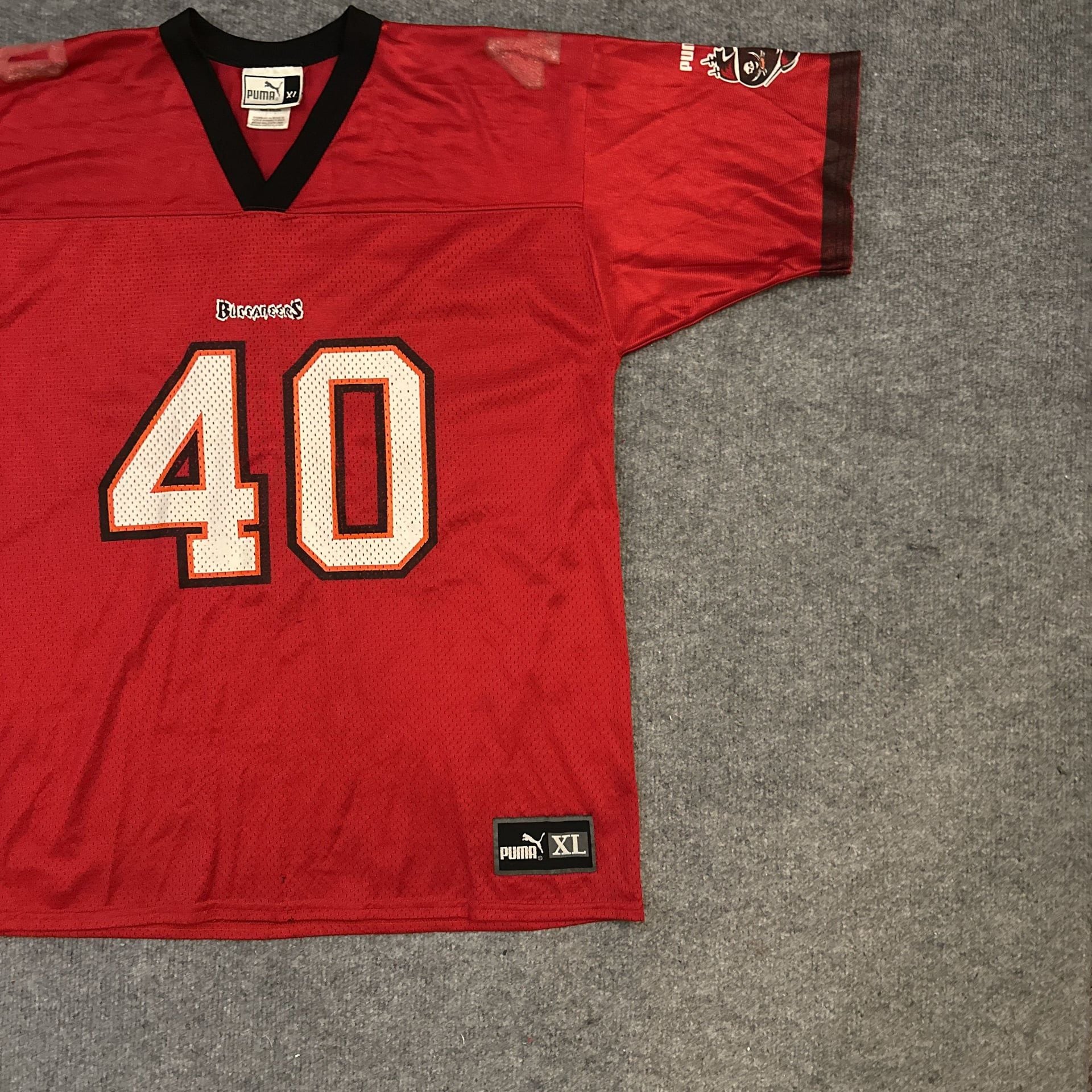 Red Tampa Bay Buccaneers #40 Puma Football Jersey, Men's XL 5