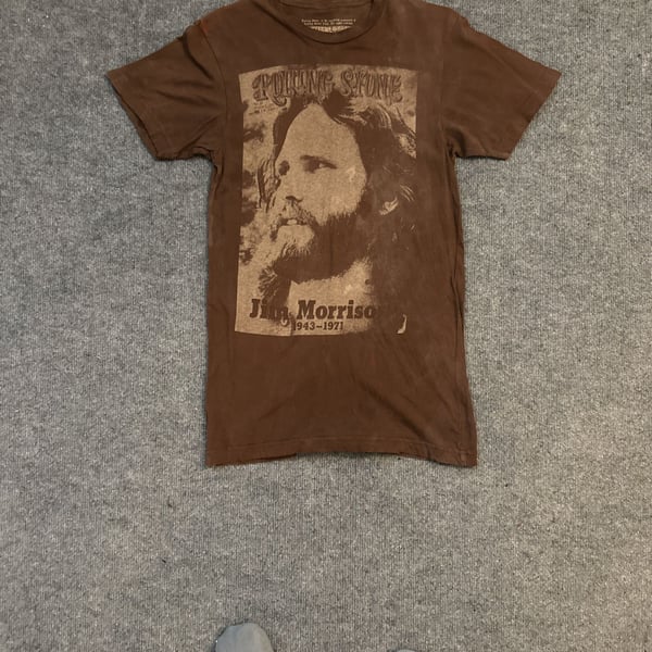 Jim Morrison - Rolling Stone Cover 1943-1971 - Brown Commemorative Shirt - L