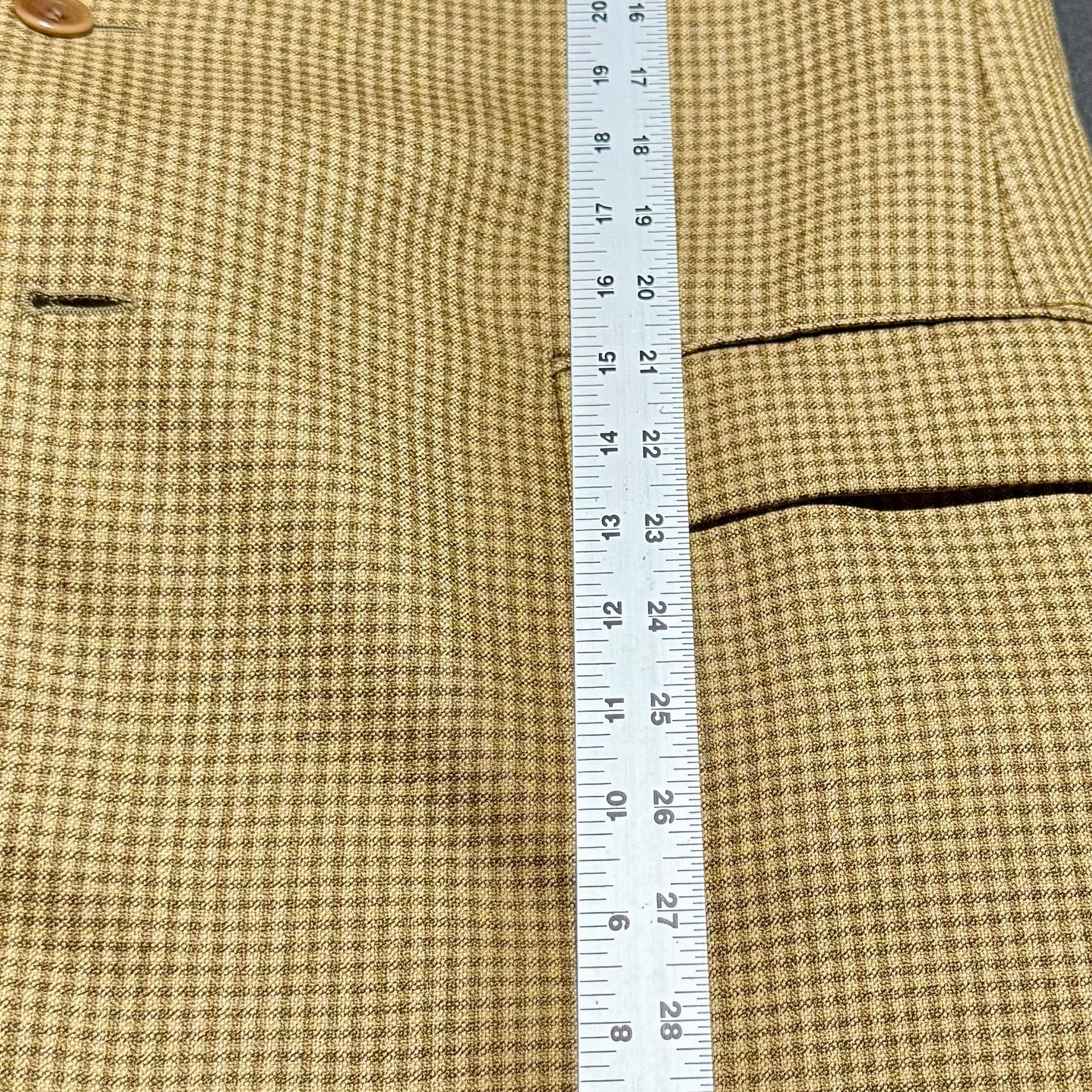 Collezione Italia Vintage Mens Wool Houndstooth Two Buttons Blazer Jacket 42R 9