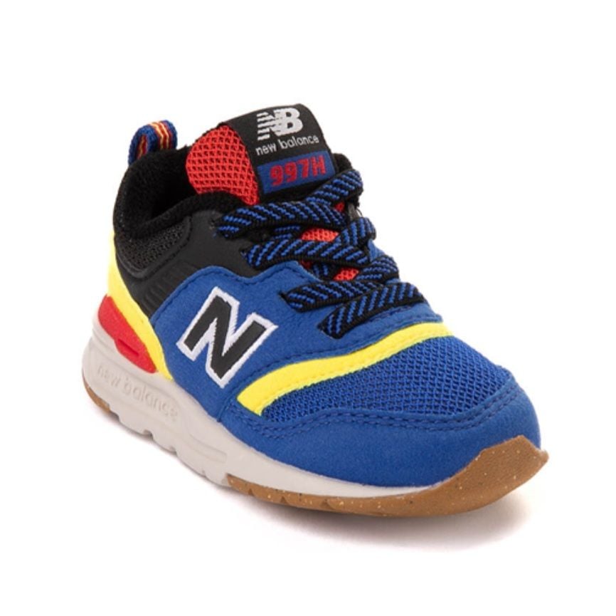 Toddler New Balance 997H Bungee Lace,NIB,3,Blue/Black/Yellow/Red 2