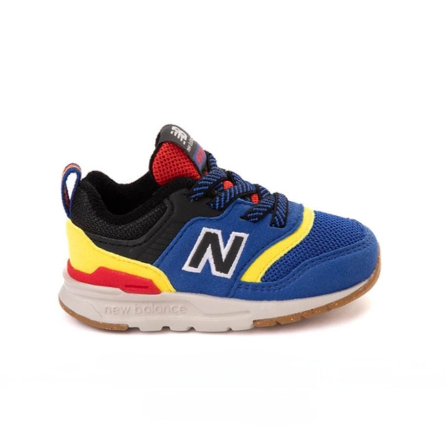 Toddler New Balance 997H Bungee Lace,NIB,3,Blue/Black/Yellow/Red 3