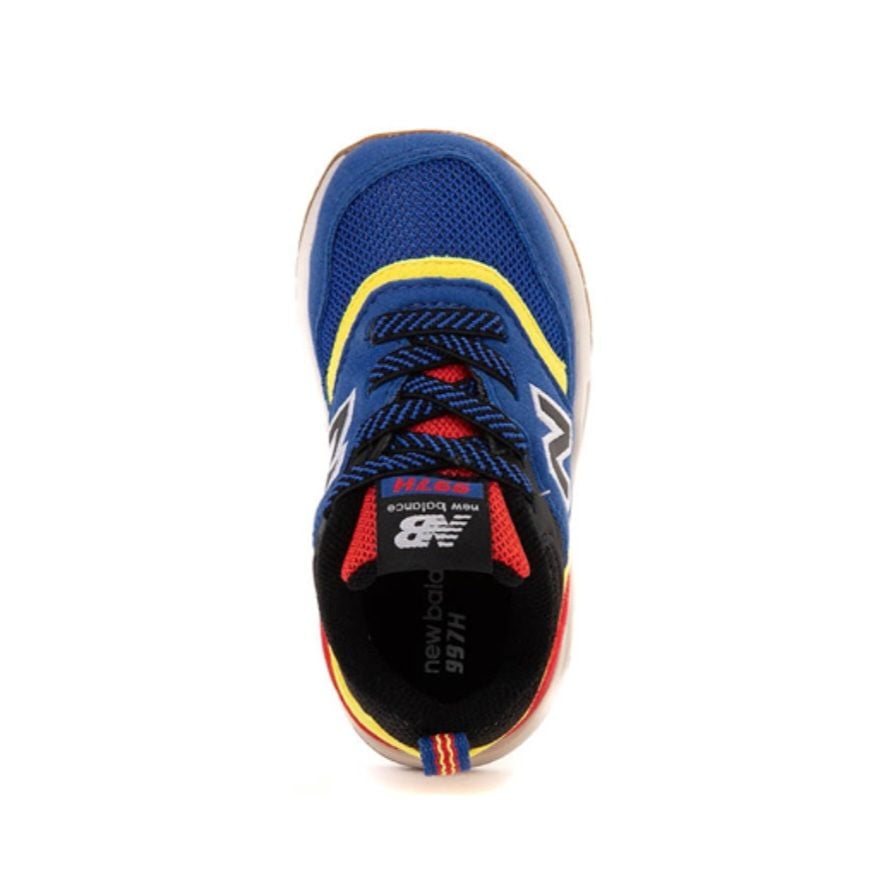 Toddler New Balance 997H Bungee Lace,NIB,3,Blue/Black/Yellow/Red 5