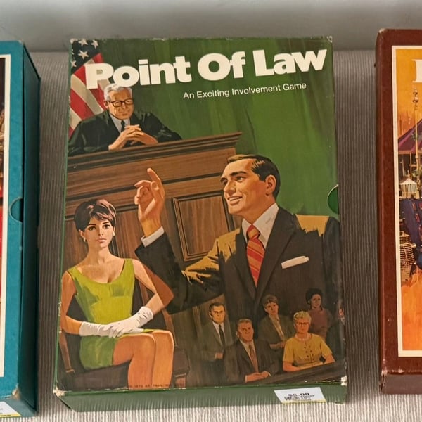 Vintage 1972 3M Bookshelf Game Point Of Law Complete