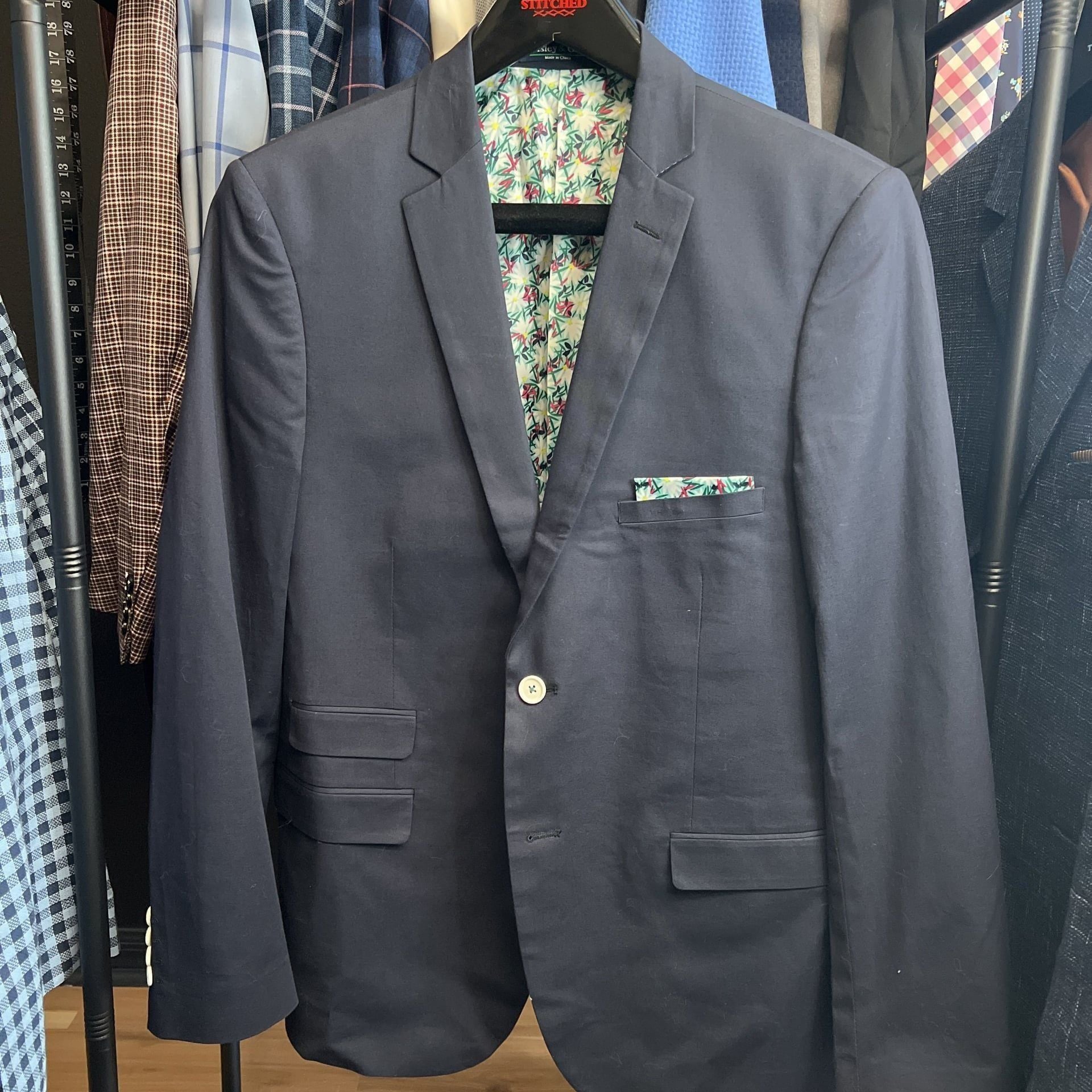 Paisley & Gray Slim Fit Blue Blazer Jacket 42R 1