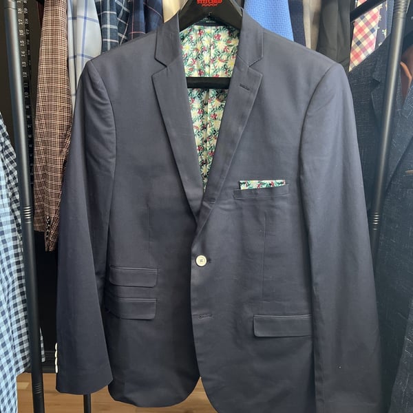 Paisley & Gray Slim Fit Blue Blazer Jacket 42R 