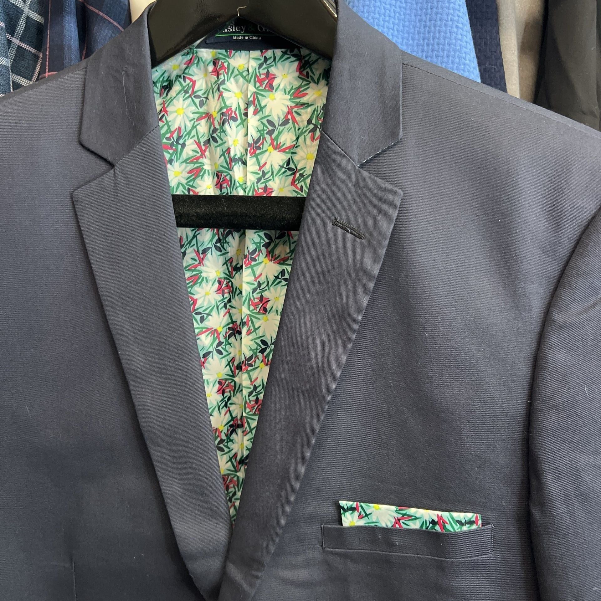 Paisley & Gray Slim Fit Blue Blazer Jacket 42R 2