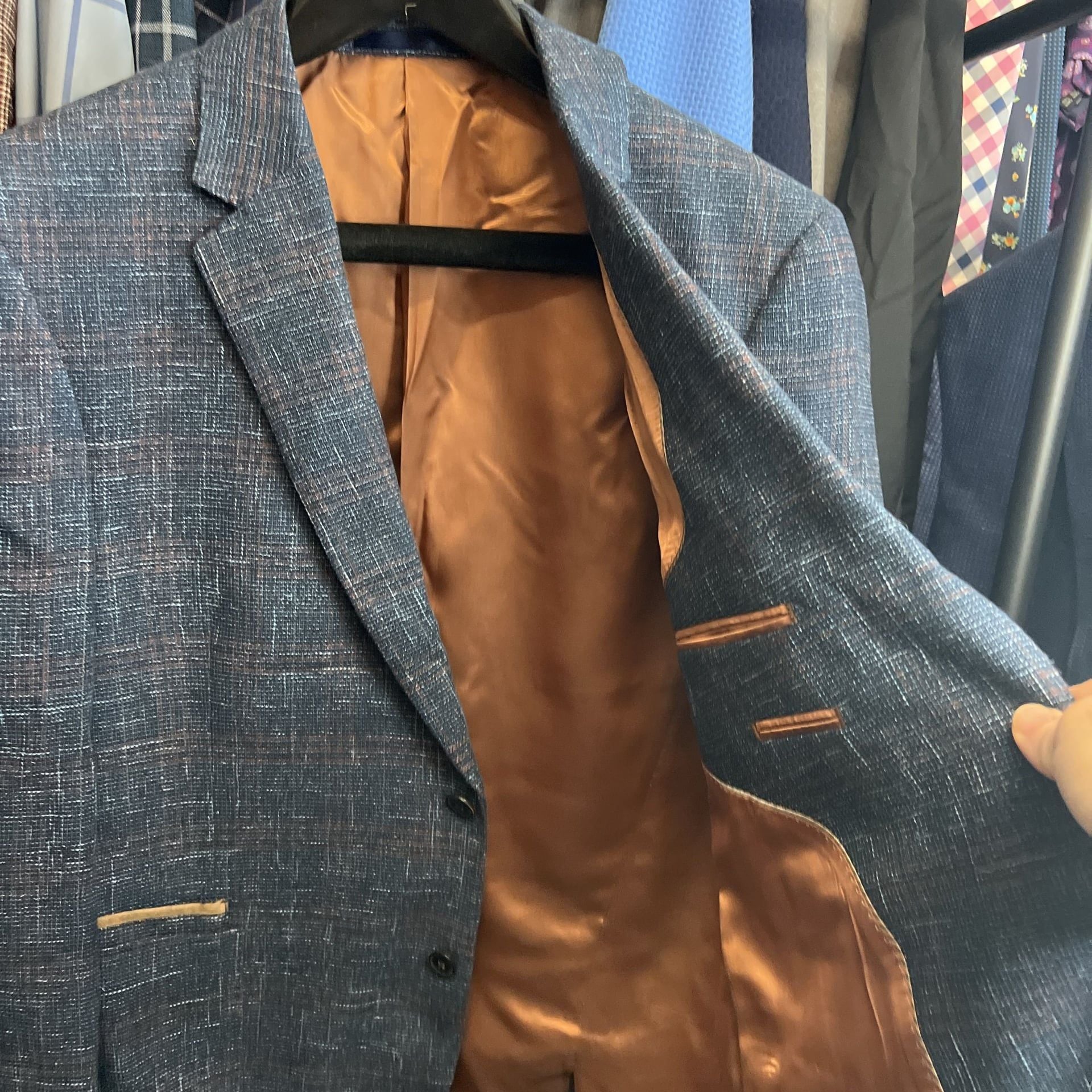 Johnston & Murphy Men's Relaxed Knit Blazer Size M 4