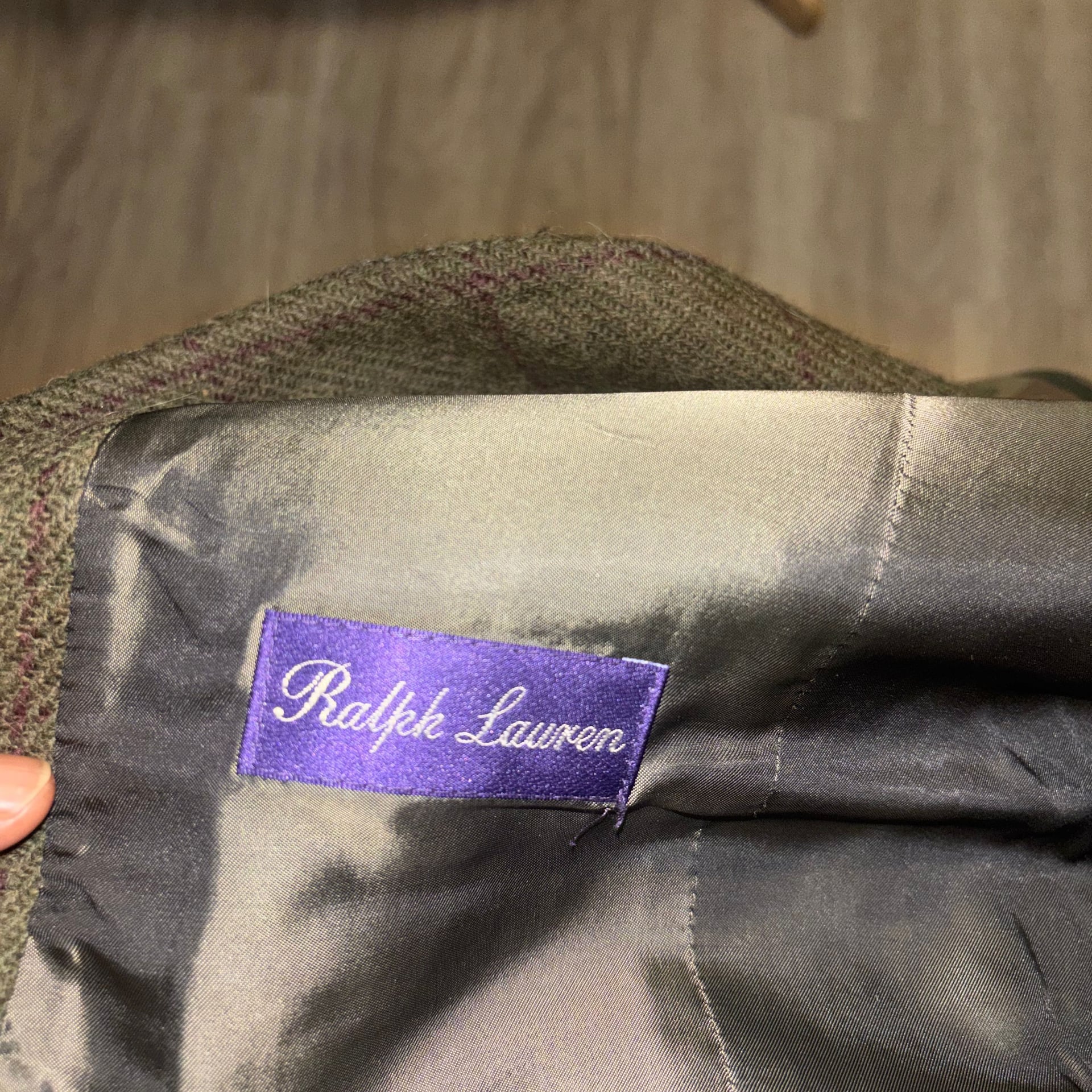 Ralph Lauren Purple Label Double-Breasted Windowpane Plaid Sportscoat & Vest 46 regular  9