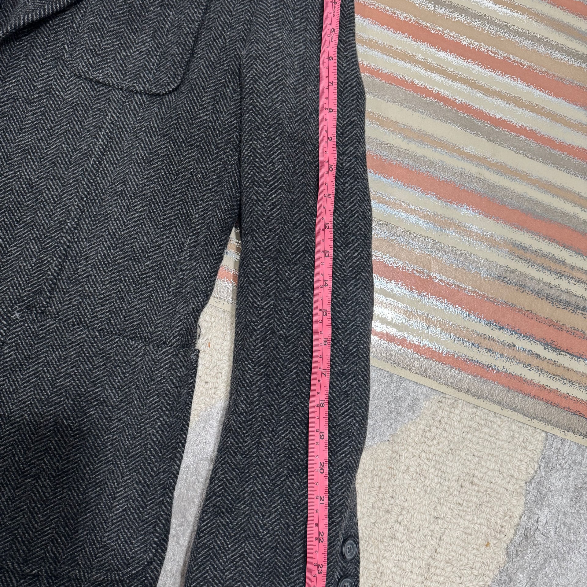 The Hill-Side x GQ x Gap Herringbone Tailored Jacket Blazer 6