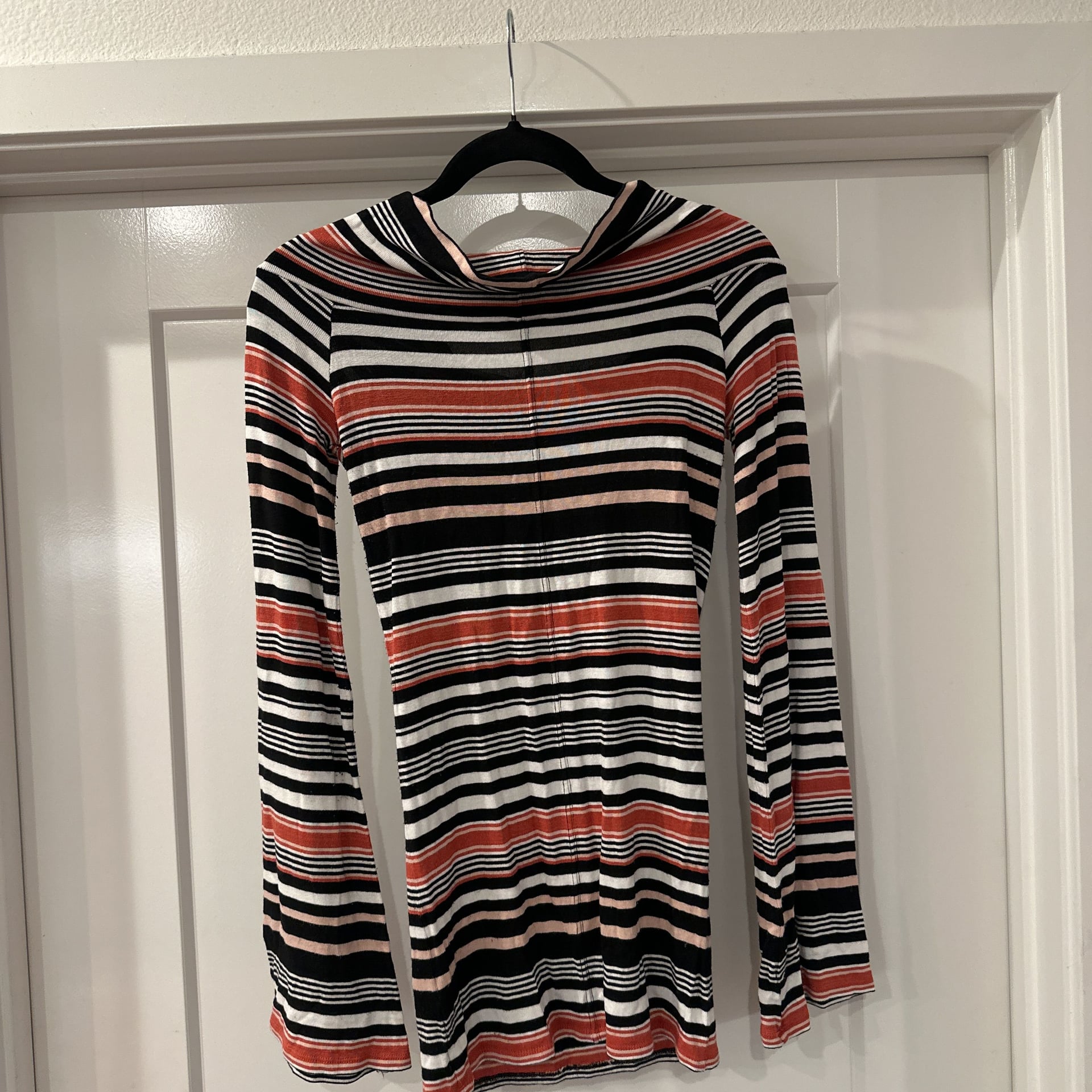 Free People Portland Stripe Off Shoulder Bell Sleeve Top 4