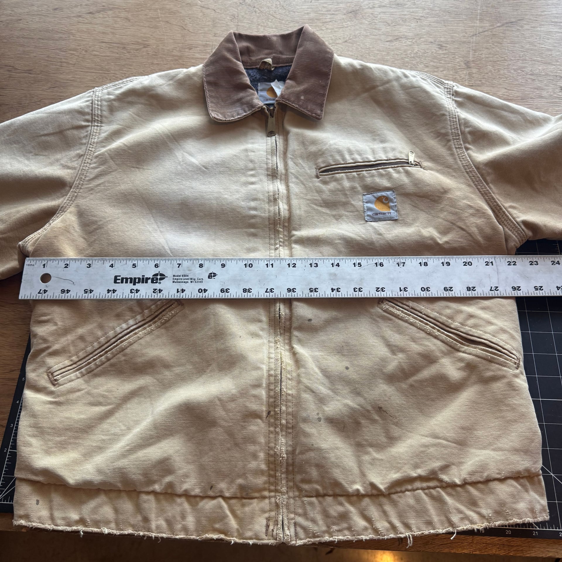 Vintage Carhartt Detroit J01 Brown Blanket Lined Jacket MEDIUM 7
