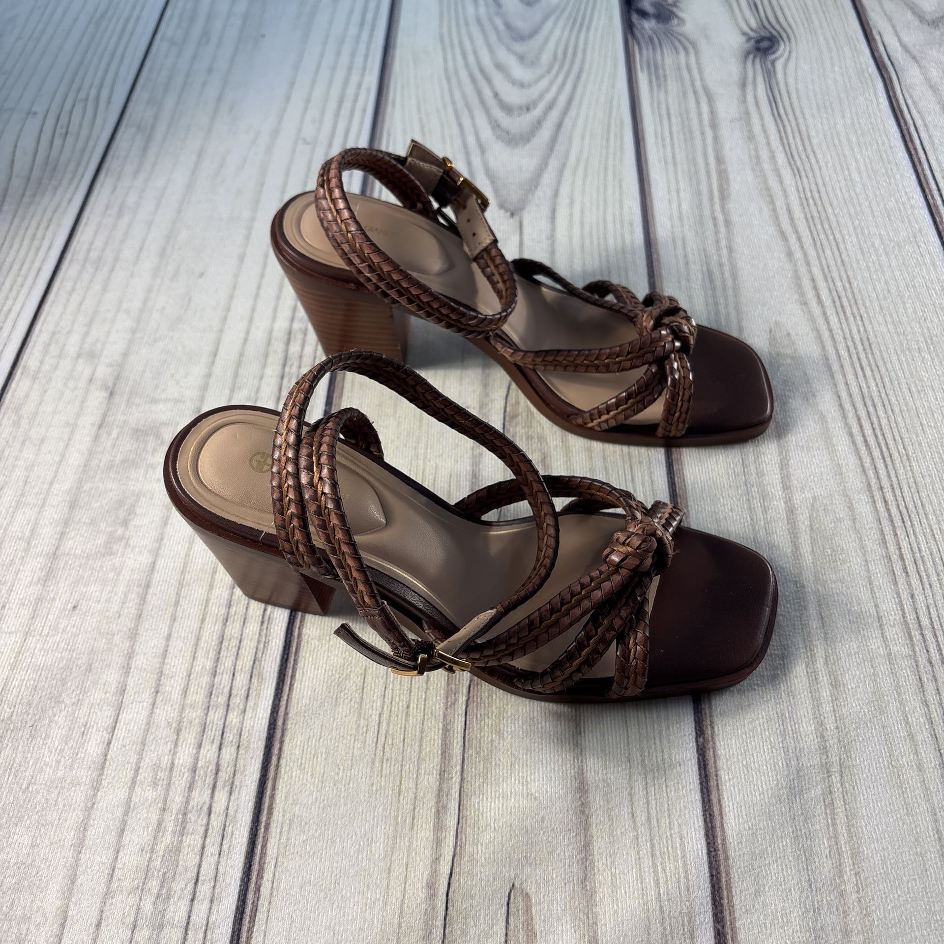 Giani Bernini Women’s Size 7.5M Strappy Brown Heels Sandals 4