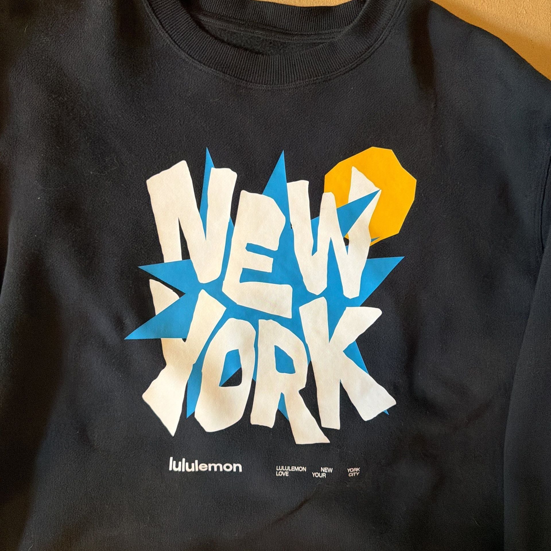 Lululemon Steady State Crew *New York, Black, Size L *RARE 4