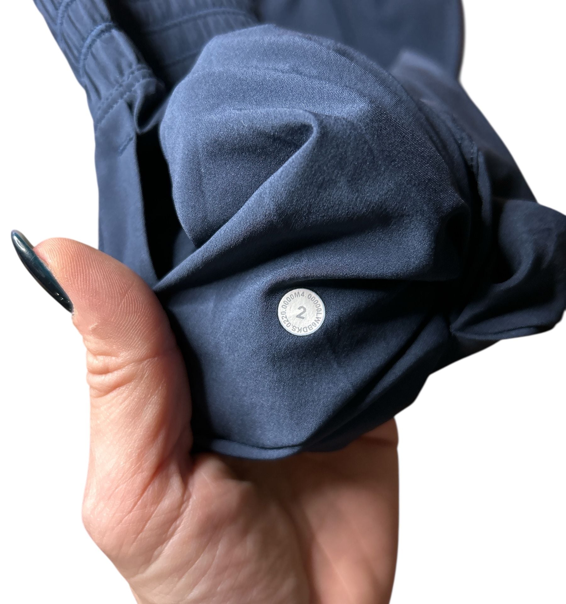 lululemon on the fly navy blue joggers size 2 3