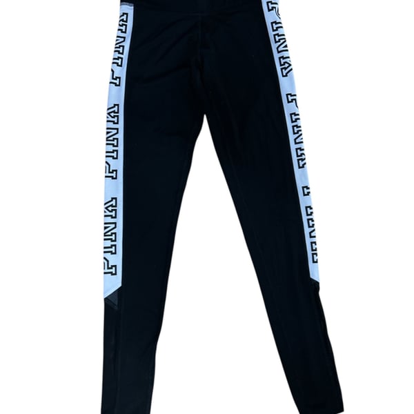 Victoria's Secret PINK Ultimate Yoga Legging Black/White Logo size x small 