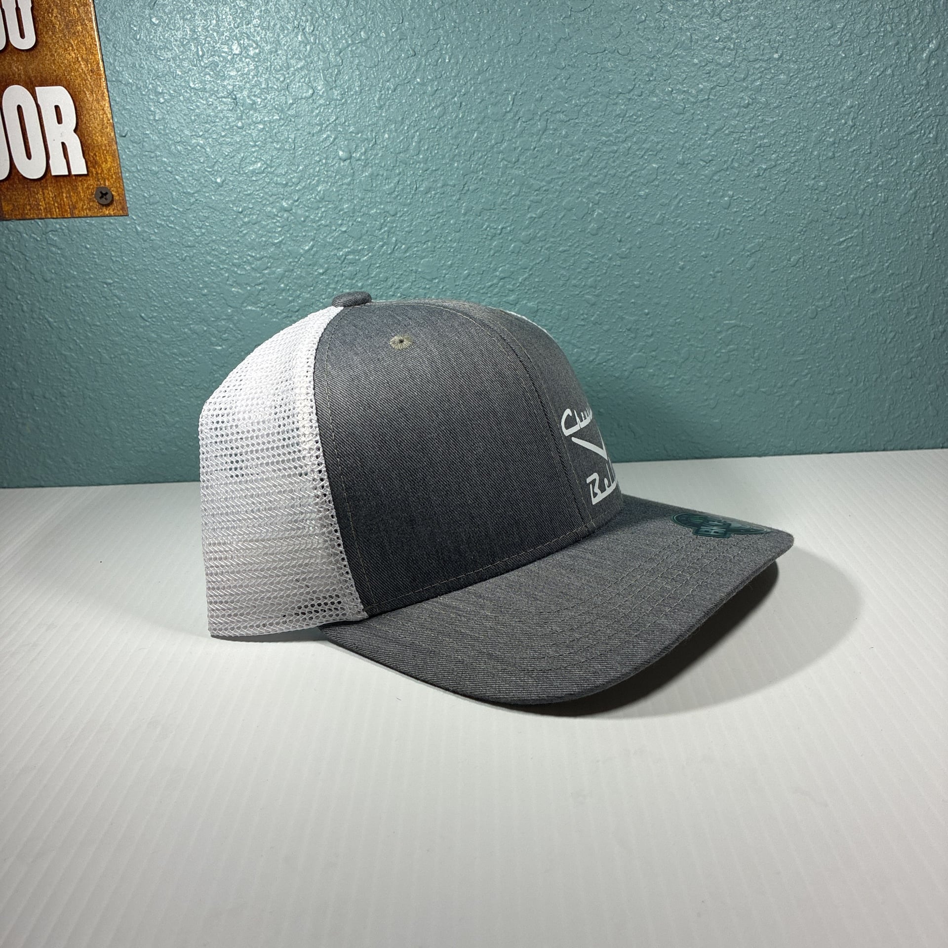 Chevrolet Bel Air BK Caps Heather White Mesh Trucker Hat Snapback 3