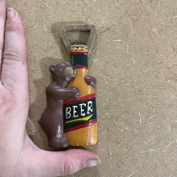 Cast Iron Bear Beer Bottle Opener