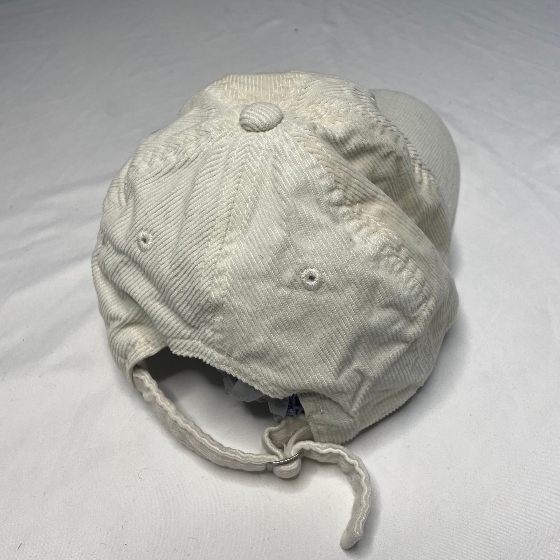 Care Bears Embroidered Corduroy Dad Hat Adjustable Strap Cream Off-White 5