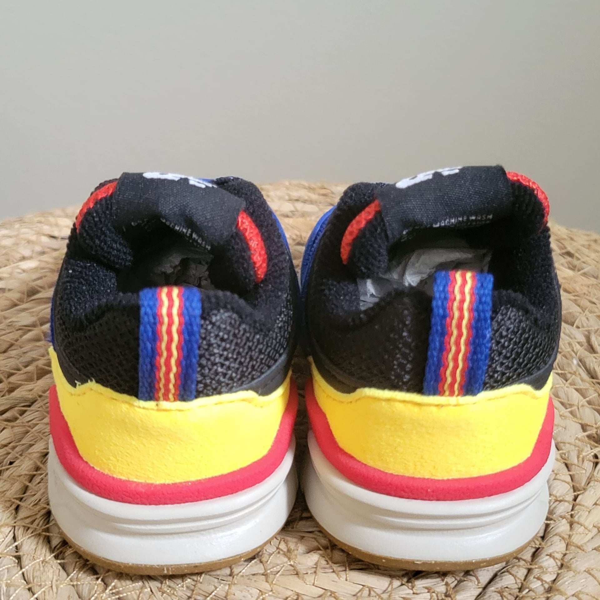 Toddler New Balance 997H Bungee Lace,NIB,3,Blue/Black/Yellow/Red 12