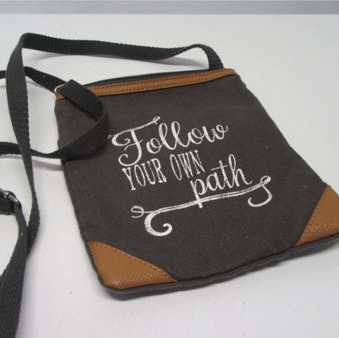Thirty-One Follow Your Own Path Explorer Crossbody Bag,Grey/Brown 2