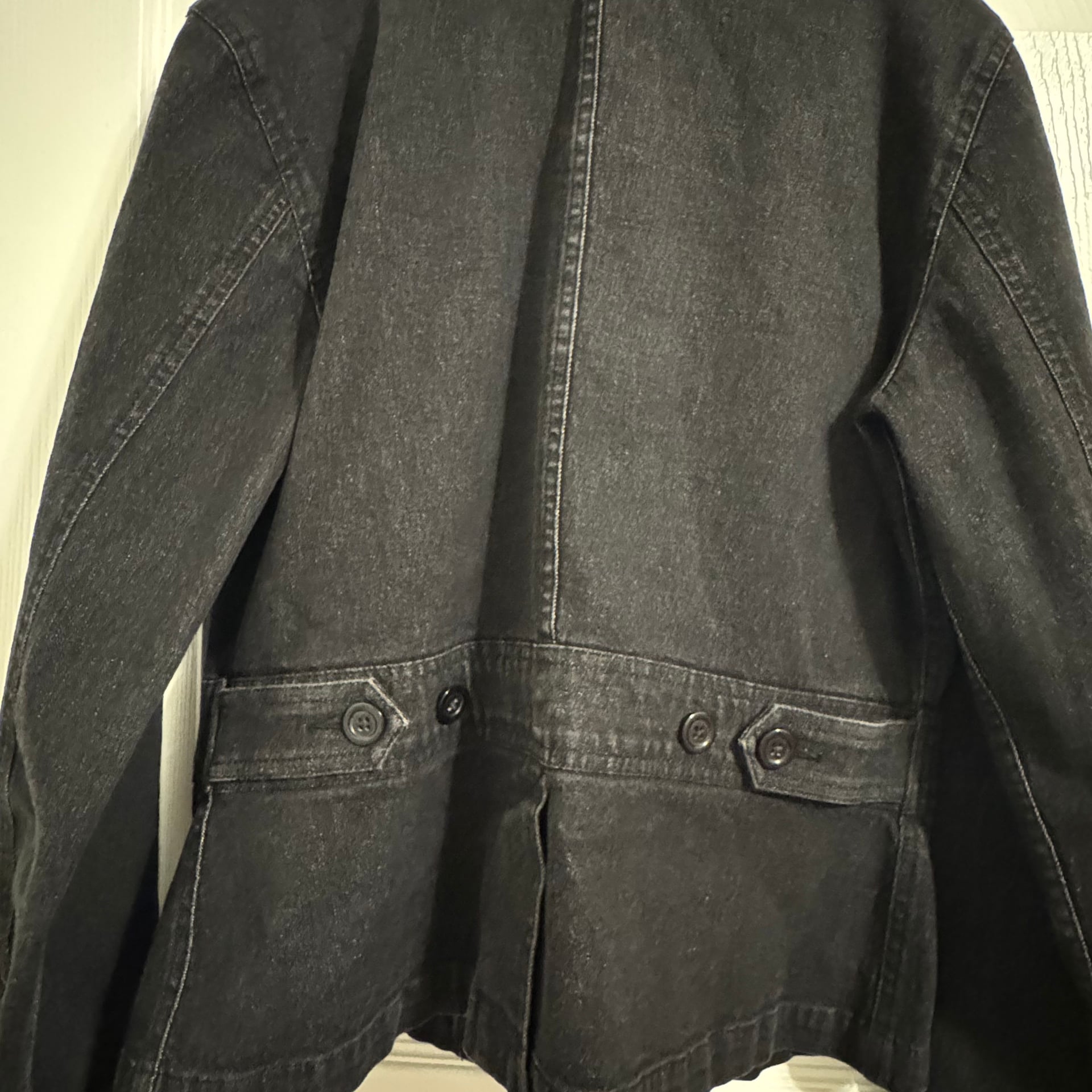 Liz Claiborne Black Denim Jean Jacket 7