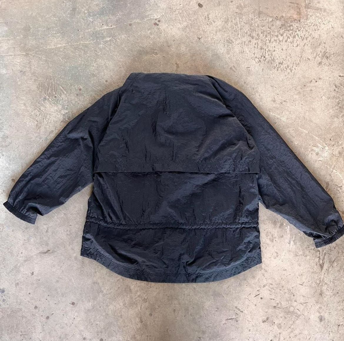 VINTAGE 90s Nike Jacket Adult Large Black Windbreaker Coat Nylon Vented Me Long 7