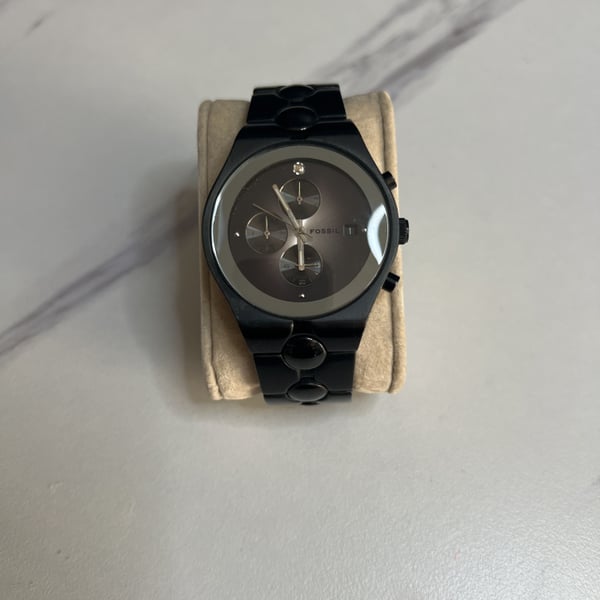 Fossil Arkitekt Chronograph Men's Black Dial Quartz Watch FS-4157
