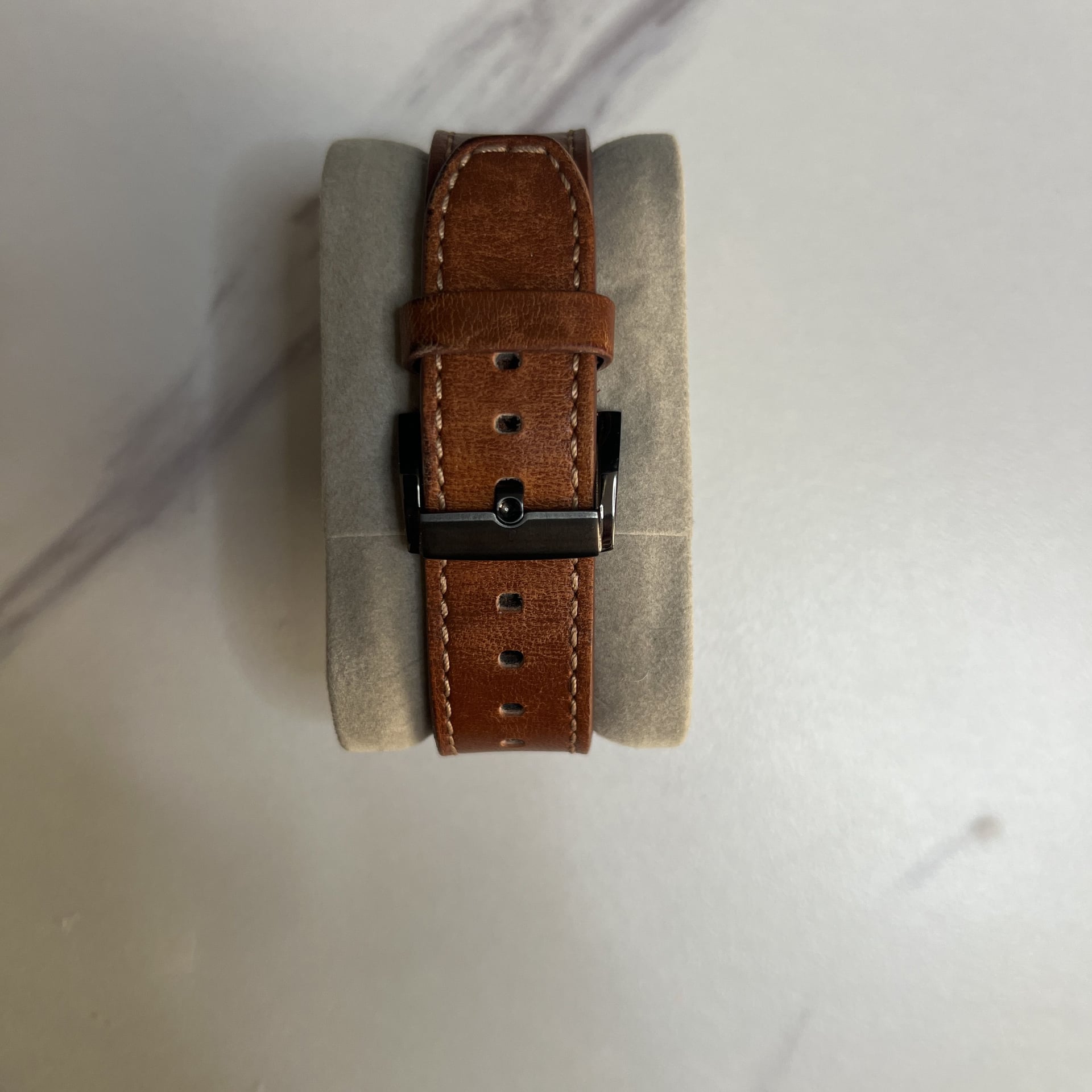 Movado BOLD Mens Watch Brown Leather 3600366 7