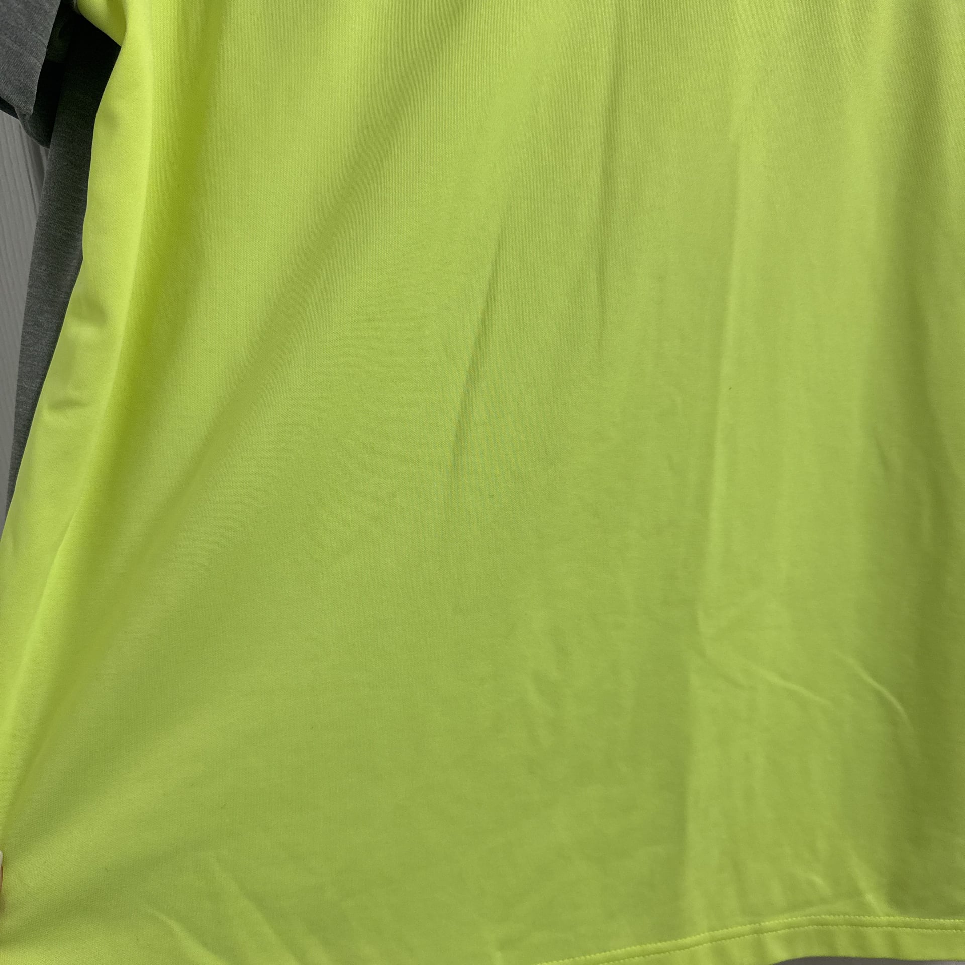 Men’s Adidas Neon Green and Grey Polo Shirt 2