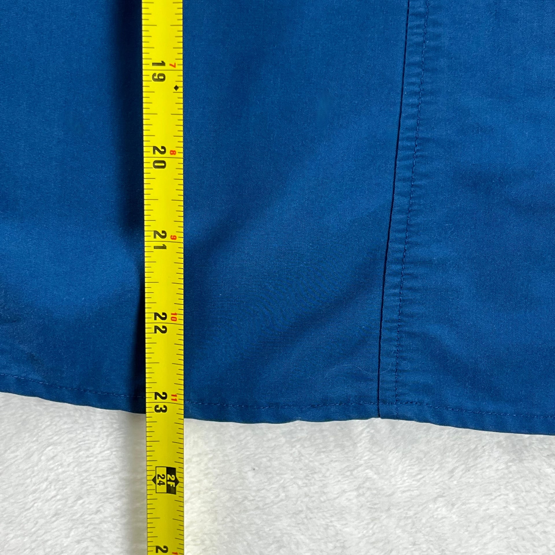 First Issue Blue Button Front Blouse Rayon Blend Preppy Indie Size M 6