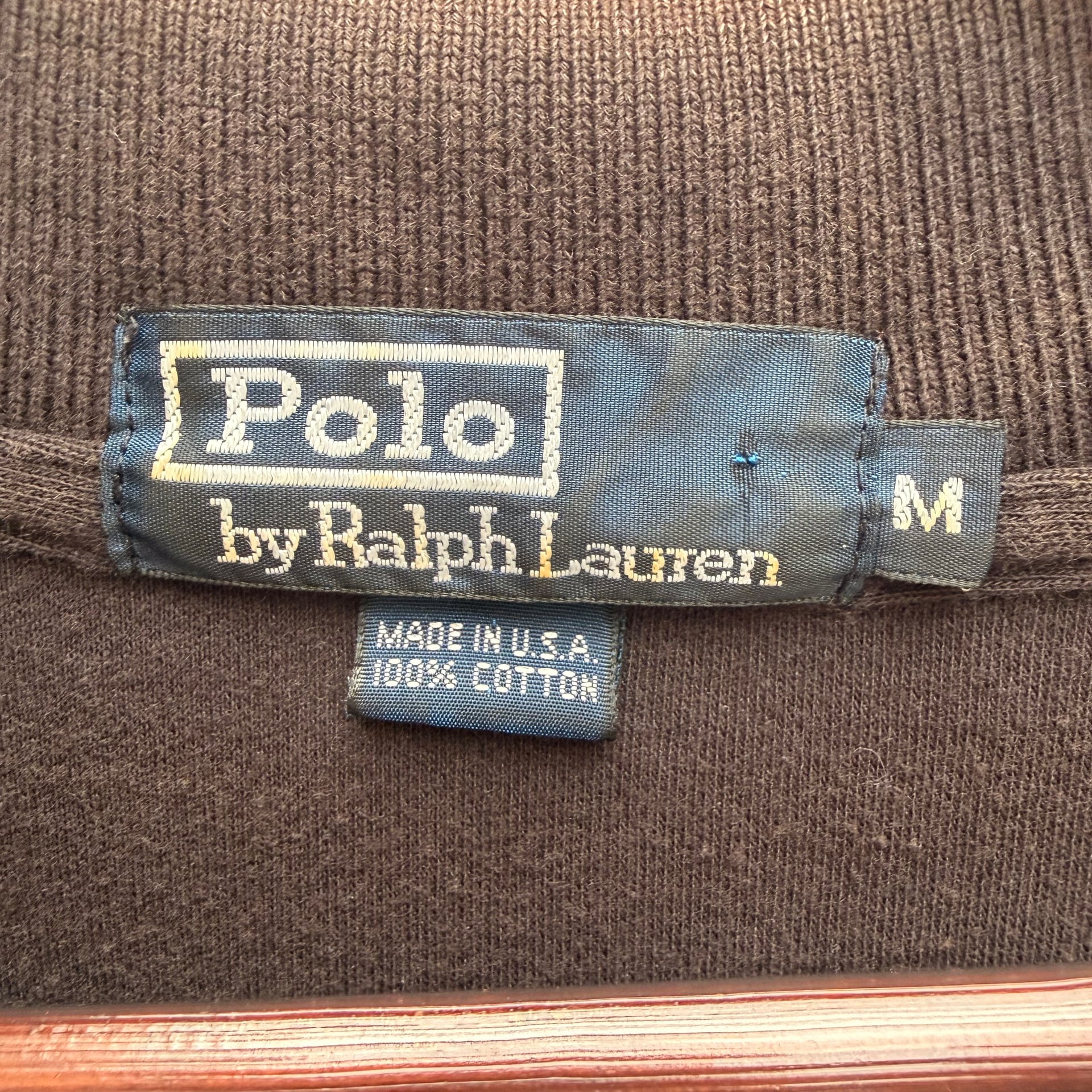 Polo Ralph Lauren Men's Classic Fit Pique Polo Brown Red Pony Made in USA 4