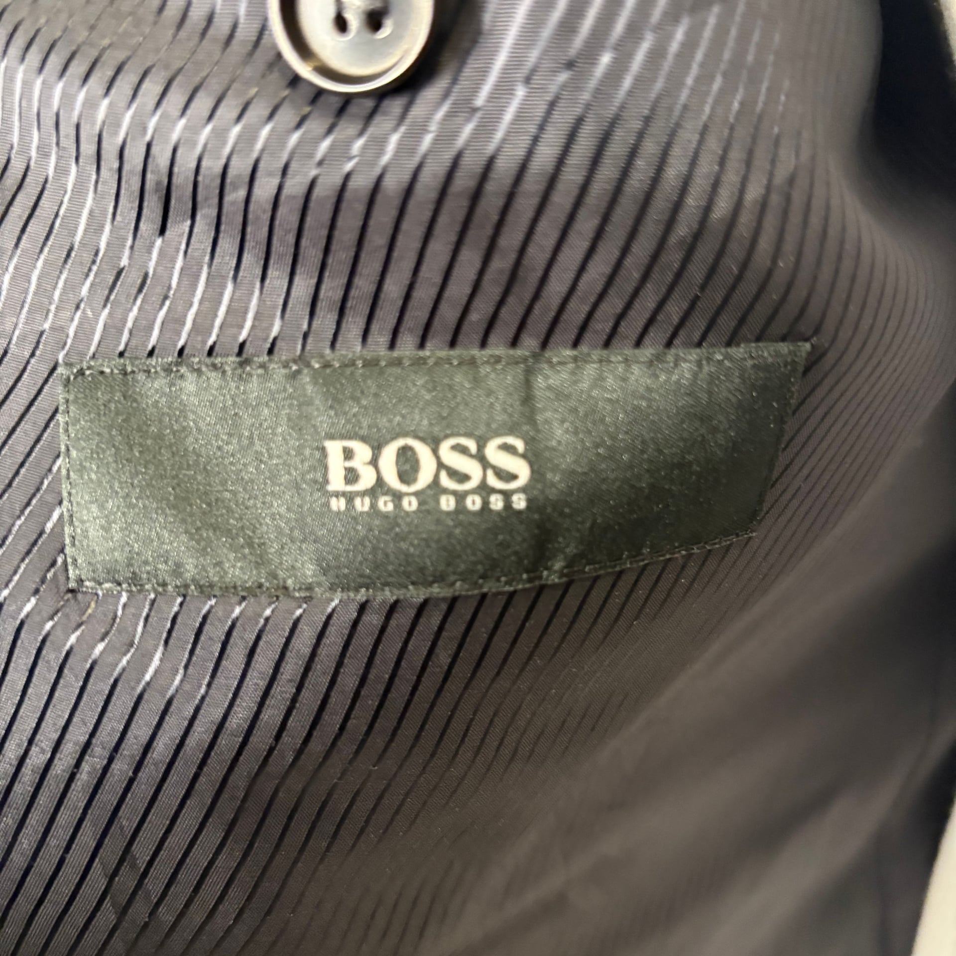 HUGO BOSS Grey Weave Wool Mens Sz 42 Regular Sport Coat Blazer 2