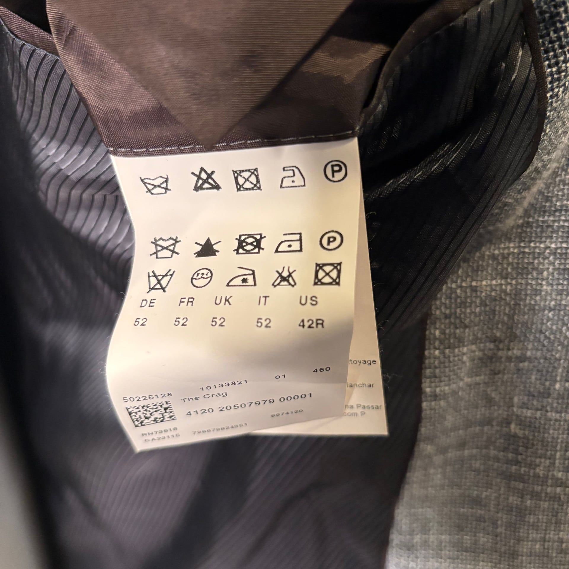 HUGO BOSS Grey Weave Wool Mens Sz 42 Regular Sport Coat Blazer 3