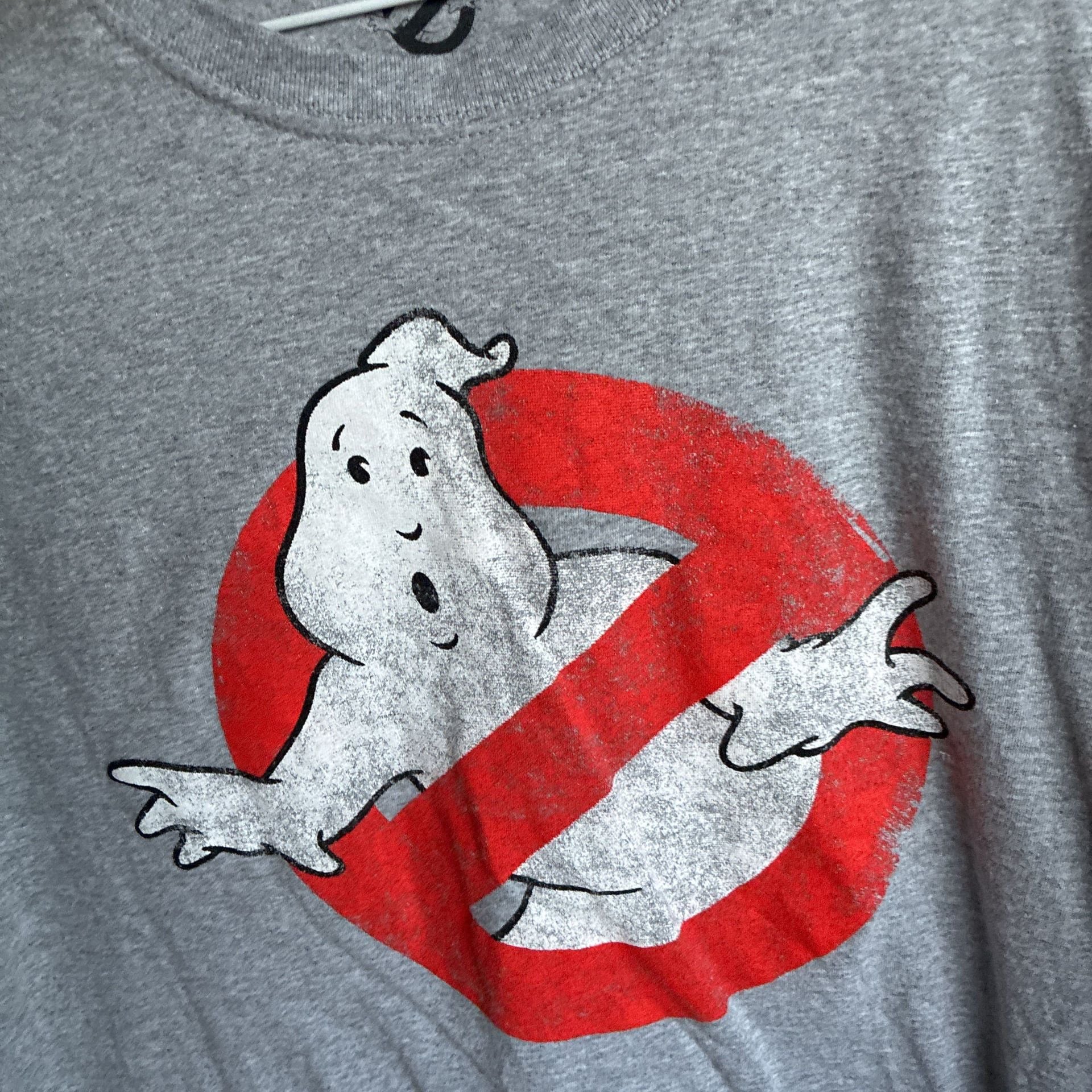 Ghostbusters Mens Retro Distressed Logo Graphic T-Shirt Gray 4