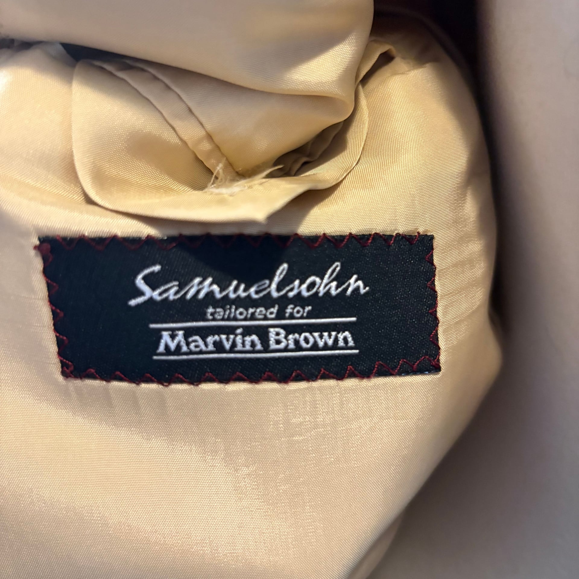 Samuelsohn for Marvin Brown Brown Tweed 2-Button Sport Coat Blazer 48 R 2
