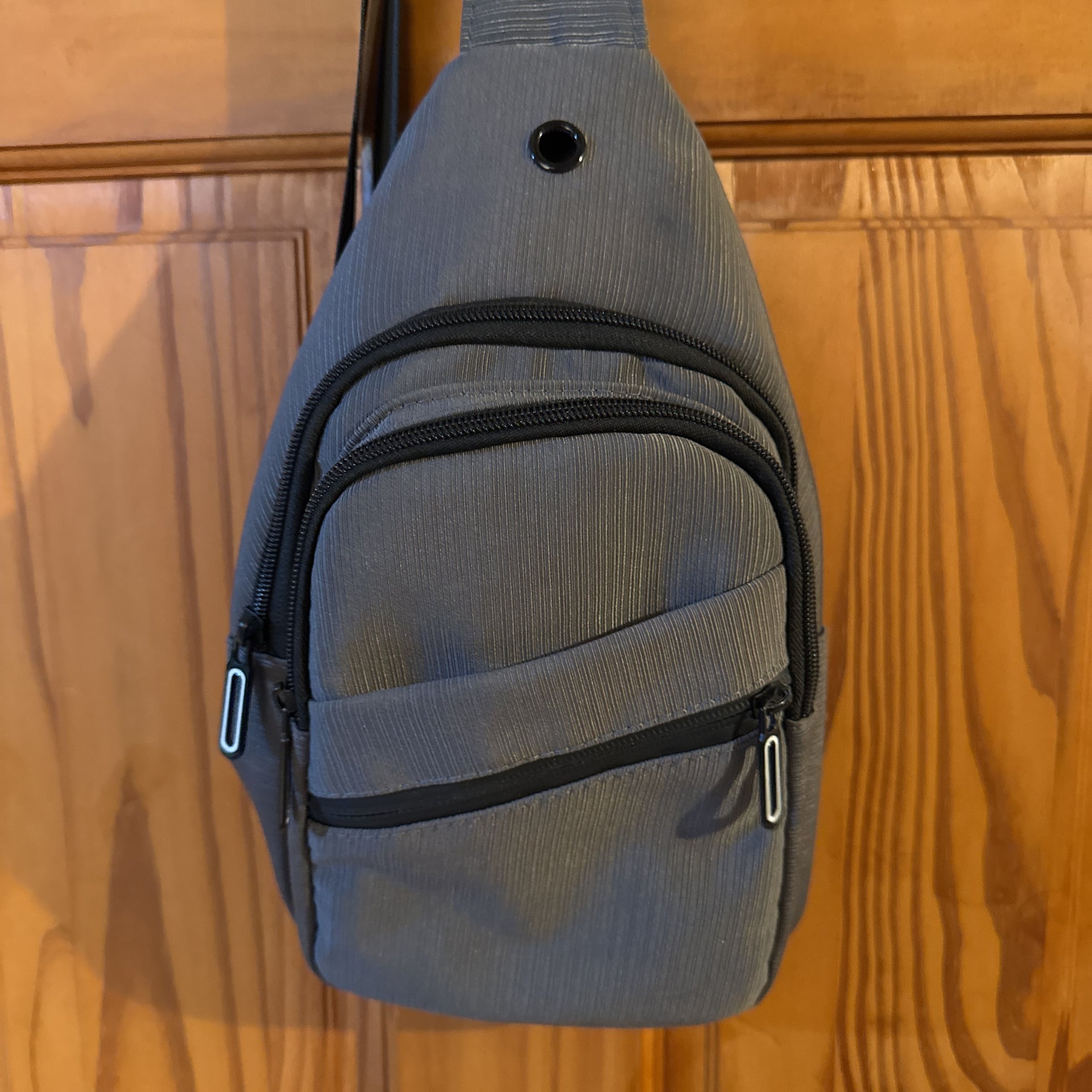 Admvng Crossbody Daypack for Men Slim Chest Backpack Man Purse Small Shoulder Bag for Travel Hiking - .com, 3