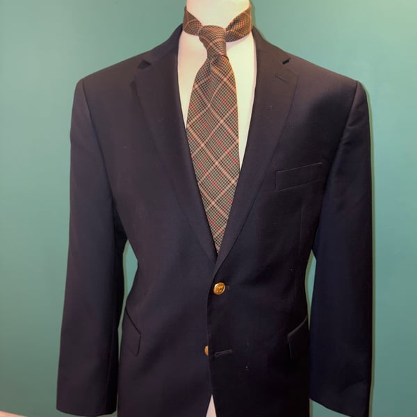 Lauren Ralph Lauren Navy Wool Blazer 42 R 