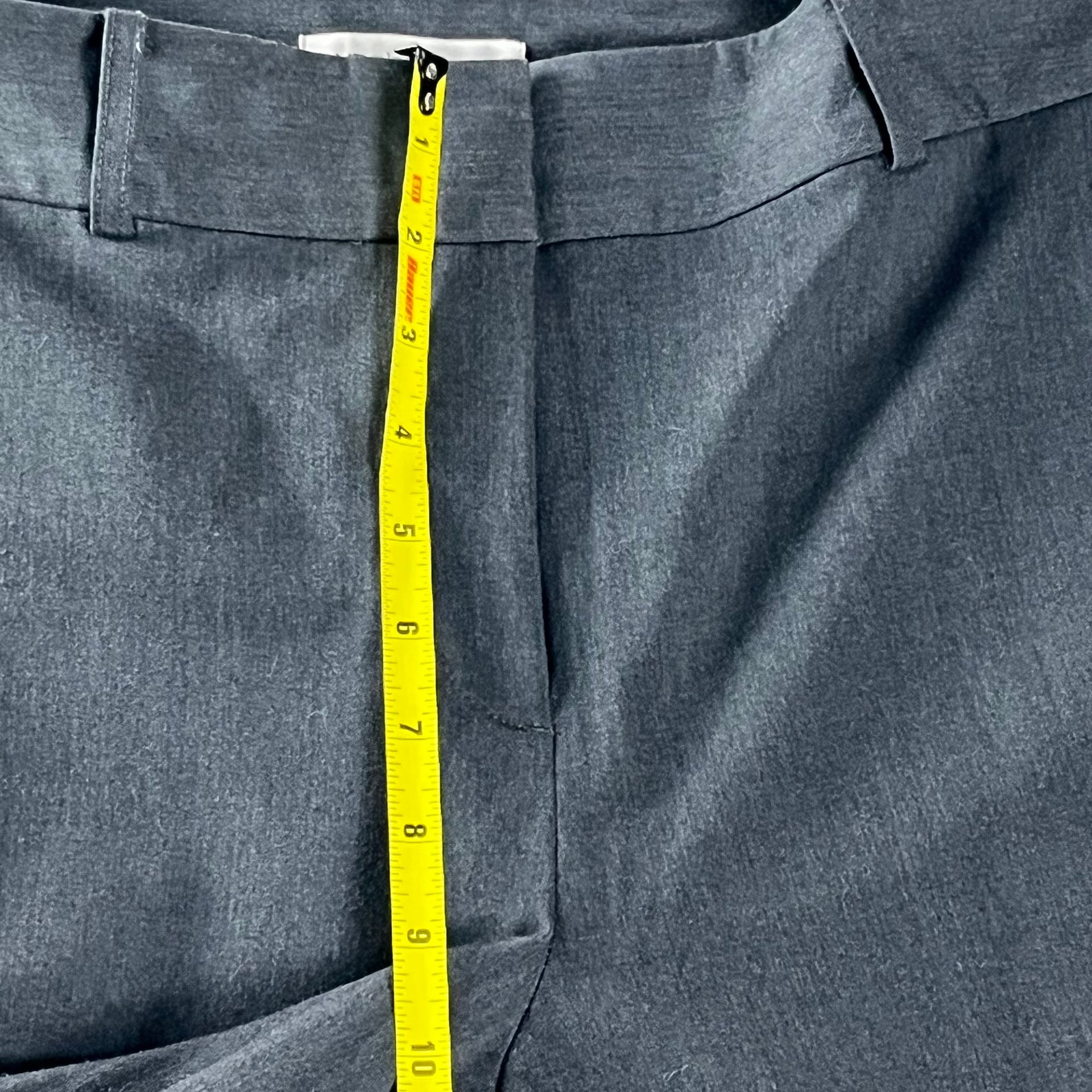 Liz Claiborne Charcoal Straight Leg Stretch Dress Pants Size 12 5