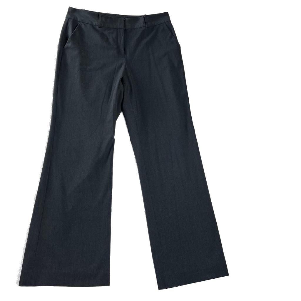 Liz Claiborne Charcoal Straight Leg Stretch Dress Pants Size 12 2