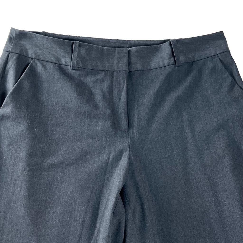 Liz Claiborne Charcoal Straight Leg Stretch Dress Pants Size 12 4