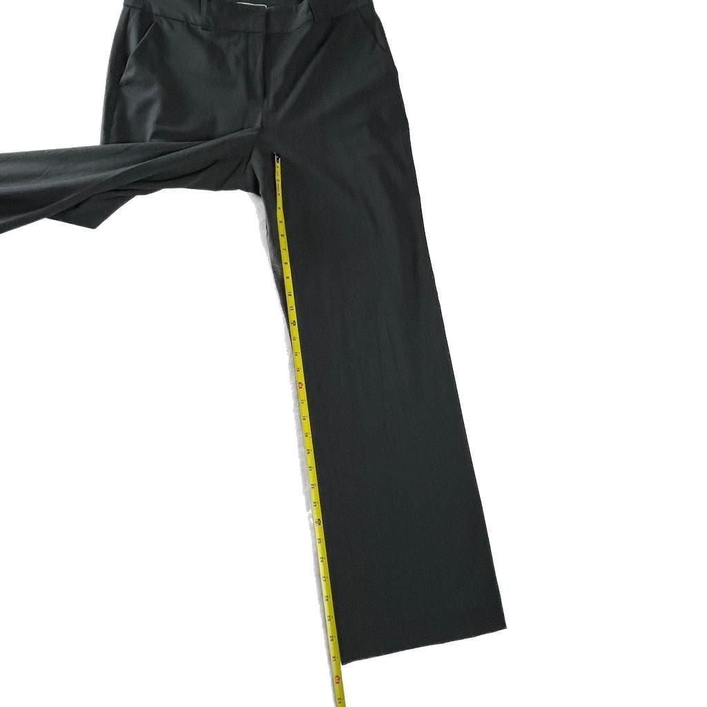 Liz Claiborne Charcoal Straight Leg Stretch Dress Pants Size 12 6