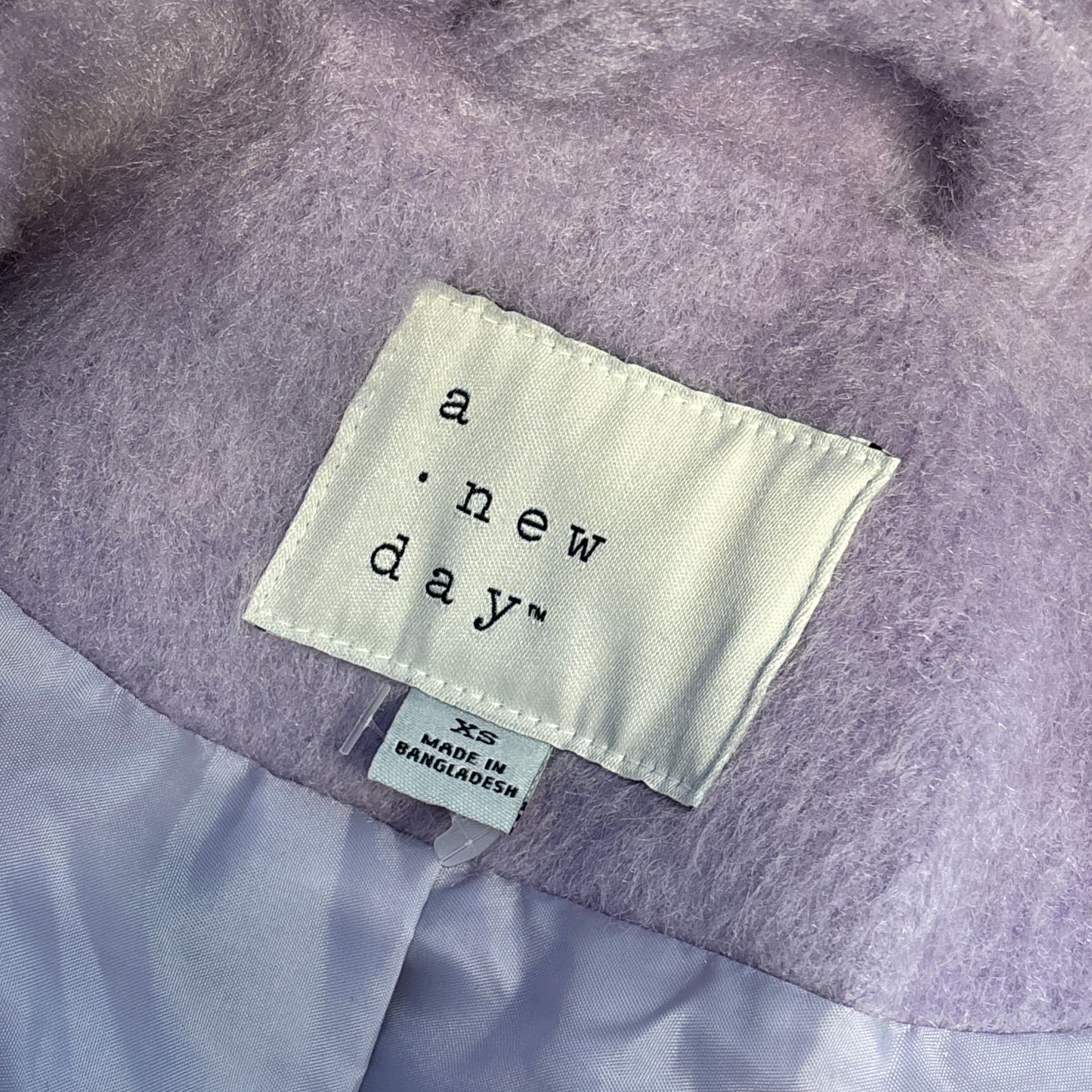 Lilac Purple Wool Blend Oversized Belted Jacket 9