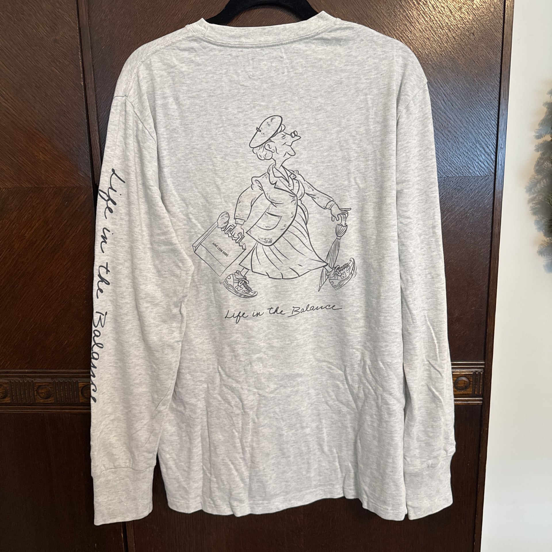 AIMÉ LEON DORE X NEW BALANCE LONG SLEEVE TEE Life In The Balance Sz L 5