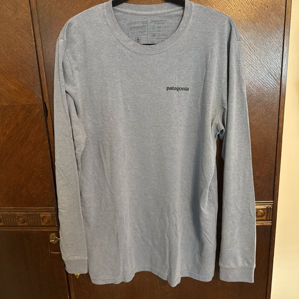 Men's Long-sleeved P-6 Logo Responsibili-Tee – Blue 