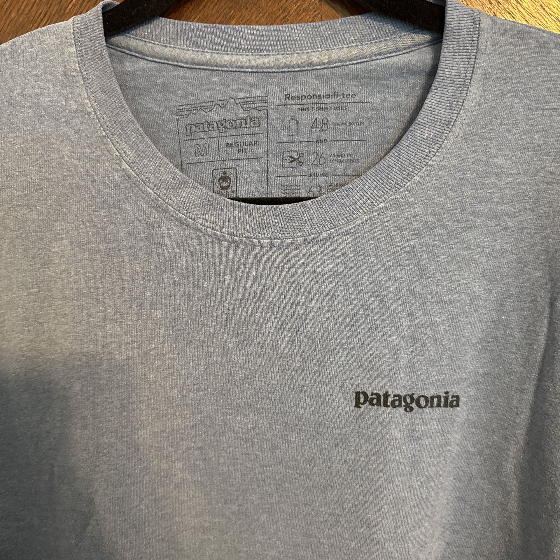Men's Long-sleeved P-6 Logo Responsibili-Tee – Blue 2