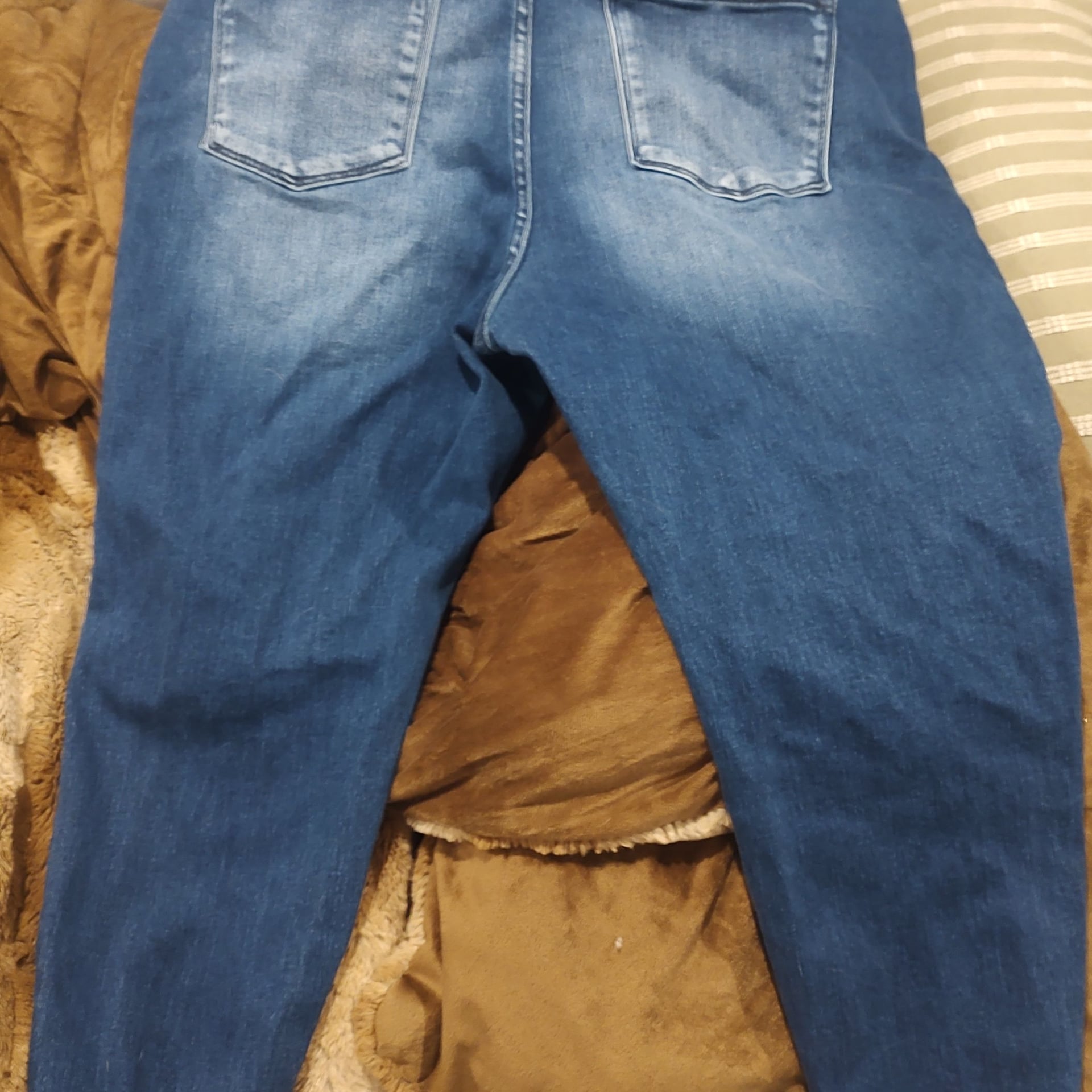 KanCan mom Jeans Women's 24 High Rise Skinny Frayed Hem Dark Wash Distressed 2