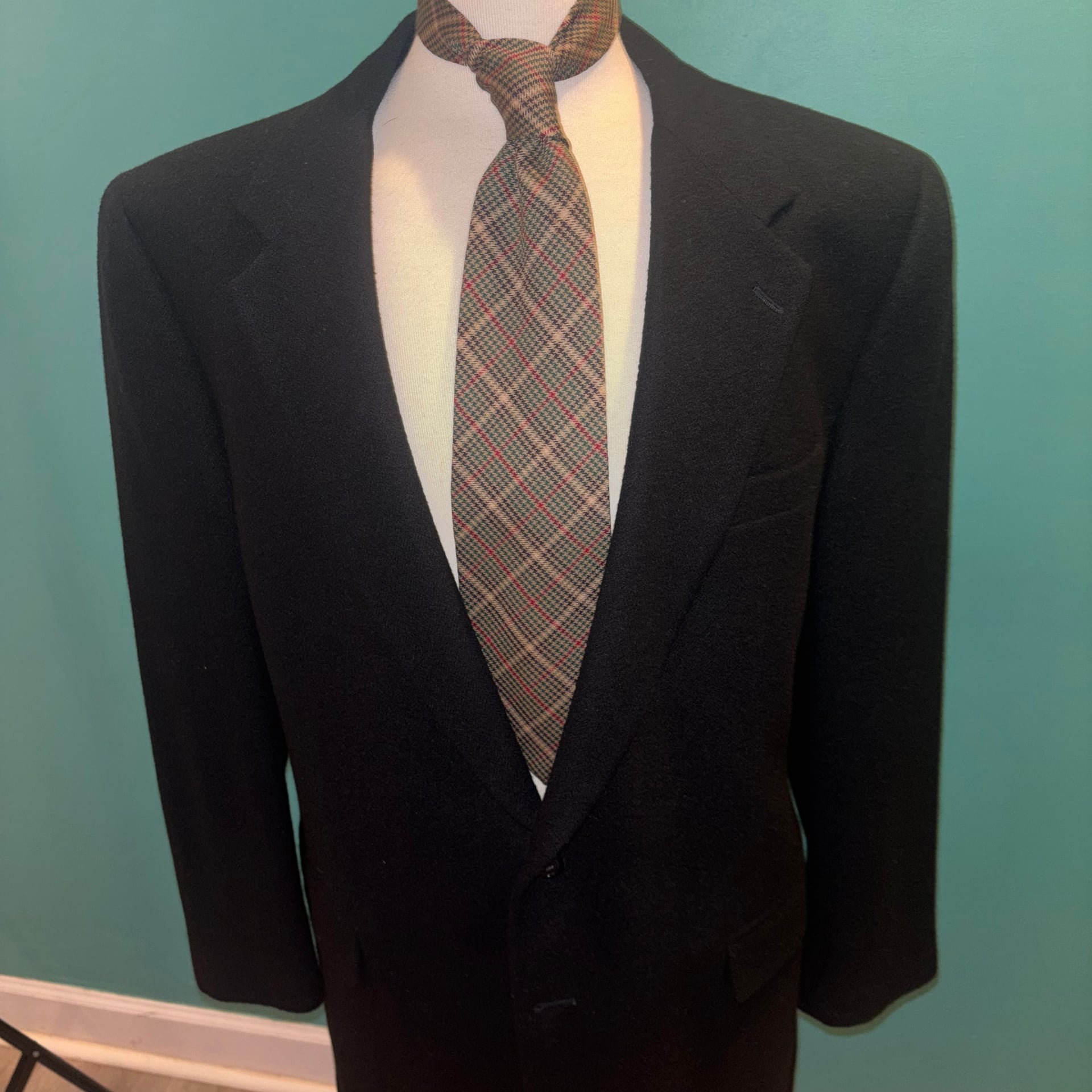 Brooks Brothers Mens Black 100% Camelhair Blazer Jacket USA Made 44 long 1