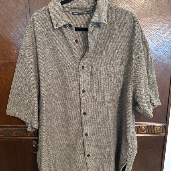 Standard Cloth Liam Crinkle Short Sleeve Button-Down Shirt